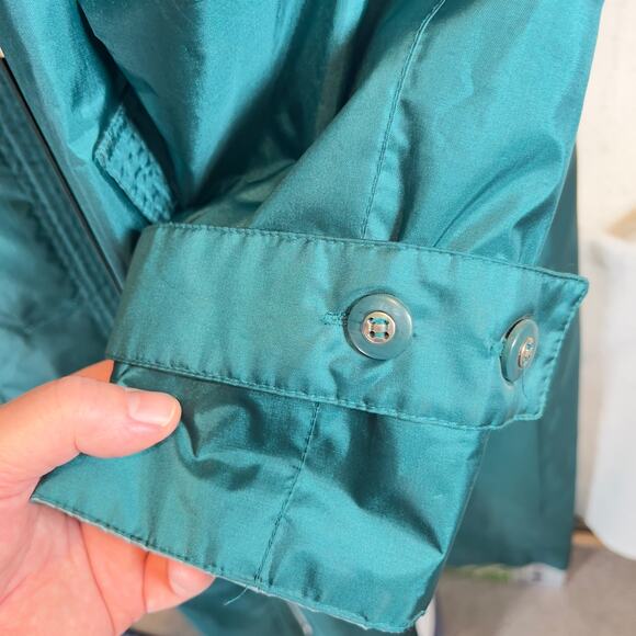 Chiango by Fleet Street Button Raincoat Woman's 12 Removable Insulated Liner 80s - Picture 14 of 16